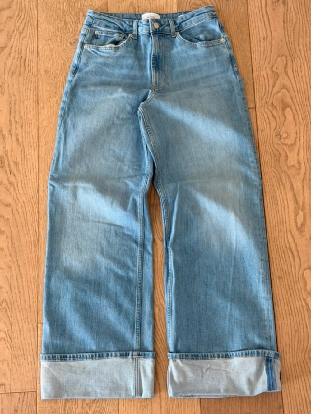 Rails The Getty High Rise Wide Leg Jeans Light Wash Size 29